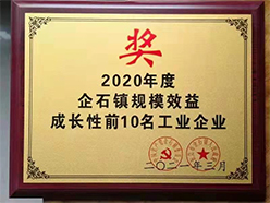 2020.03企石鎮(zhèn)規(guī)模效益成長性前10名工業(yè)企業(yè)